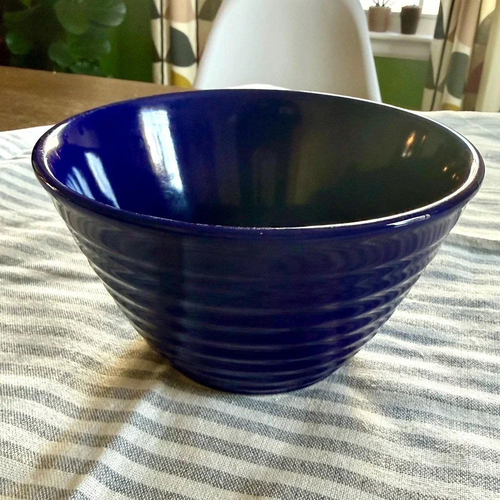 Cobalt Blue Stoneware Bowl | 6